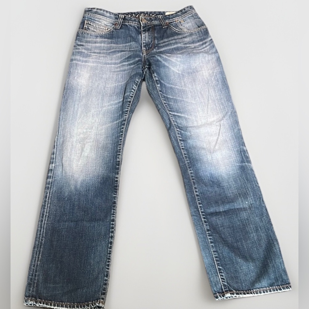 Mavi Women's "Zach" Low-Rise Easy Straight Leg Blue Jeans sz 30-31